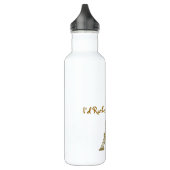 Ik zou liever in Parijs Bronze Eiffeltoren Frans z Waterfles (Links)