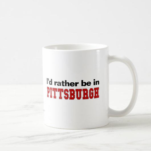 Ik zou liever in Pittsburgh zijn Koffiemok (Rechts)