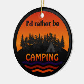 Ik zou liever kampeerversiering zijn keramisch ornament (Links)