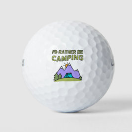 Ik zou liever kamperen golfballen