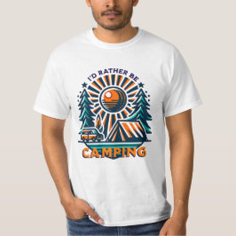 Ik zou liever kamperen met  vibes t-shirt
