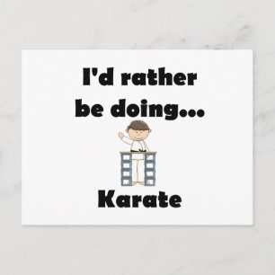 Ik zou liever Karate doen Briefkaart