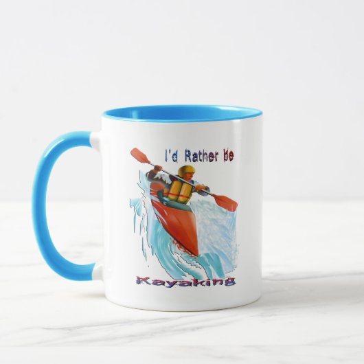 Ik zou liever Kayaking 2 zijn Mok (Links)
