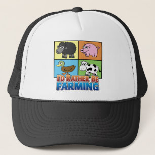 Ik zou liever landbouw zijn! (virtuele boer) trucker pet