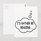 Ik zou liever lezen briefkaart (Voorkant / Achterkant)