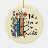 Ik zou liever lezen keramisch ornament (Achterkant)