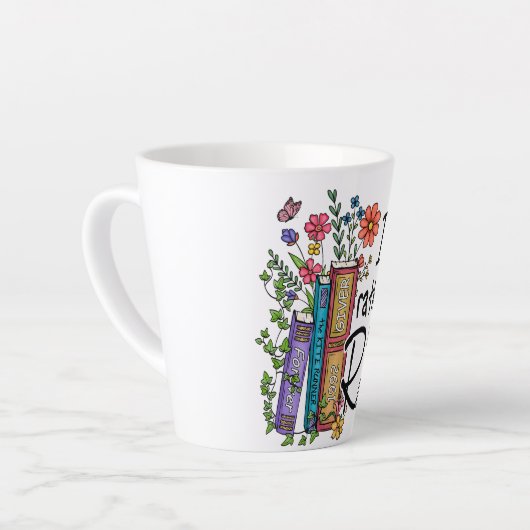 Ik zou liever lezen latte mok (Linkerhoek)