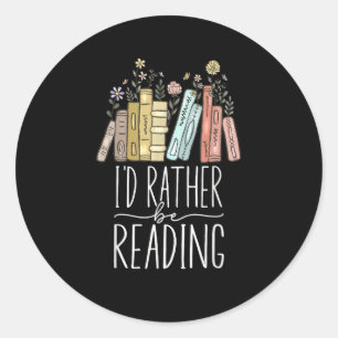Ik zou liever lezen ronde sticker
