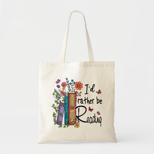 Ik zou liever lezen tote bag (Voorkant)
