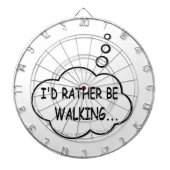 Ik zou liever lopen dartbord (Voorkant)