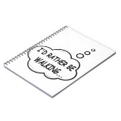 Ik zou liever lopen notitieboek (Linkerzijde)