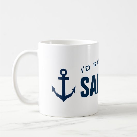 Ik zou liever met Funny nautical koffiesolade mok  (Links)