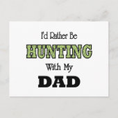 Ik zou liever met papa jagen briefkaart (Voorkant)