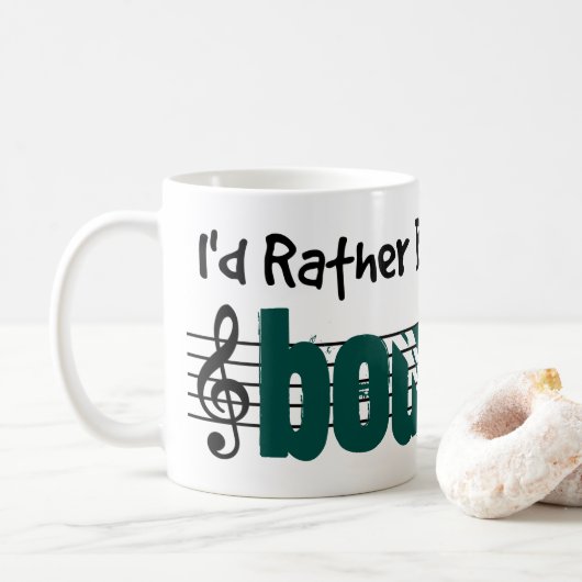 Ik zou liever m'n Bouzouki spelen Koffiemok (Met donut)