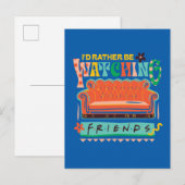 Ik zou liever naar FRIENDS™ Vibrant Grapic kijken Briefkaart (Voorkant / Achterkant)