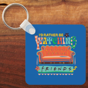 Ik zou liever naar FRIENDS™ Vibrant Grapic kijken Sleutelhanger
