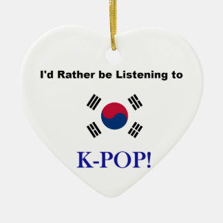 Ik zou liever naar KPOP luisteren! Keramisch Ornament