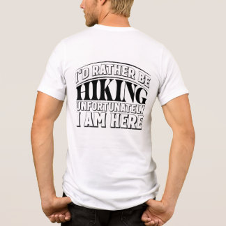 Ik zou liever niet aan het wandelen zijn Tri-Blend shirt