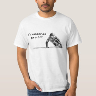Ik zou liever op een heuvel wit zijn t-shirt