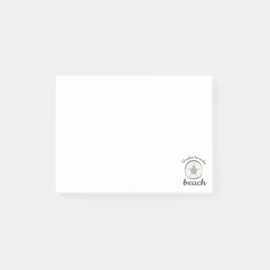 Ik zou liever op het strand zijn post-it® notes (Voorkant)
