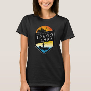 Ik zou liever op Trego Lake Wisconsin Gevist zijn T-shirt