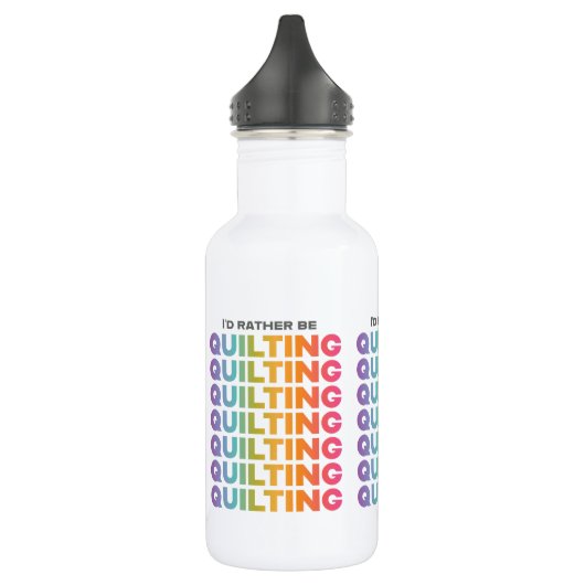 Ik zou liever Rainbow Ombre letters snoeien Waterfles (Links)