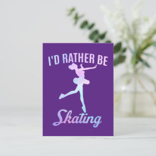 Ik zou liever schaatsen briefkaart