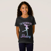 Ik zou liever schaatsen t-shirt (Voorkant volledig)