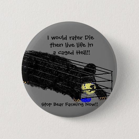 Ik zou liever sterven ronde button 5,7 cm (Voorkant)