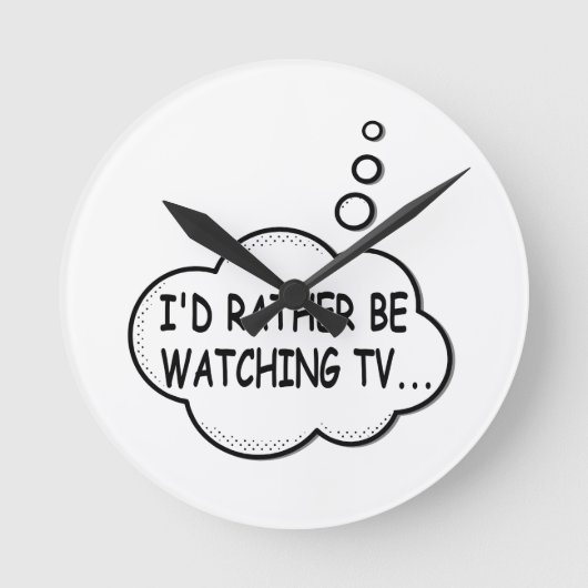 Ik zou liever tv kijken ronde klok (Voorkant)