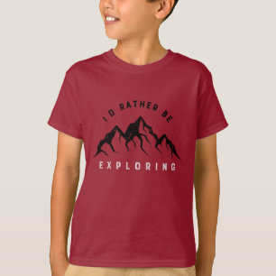 Ik zou liever verkennen - Kinderen T-shirt