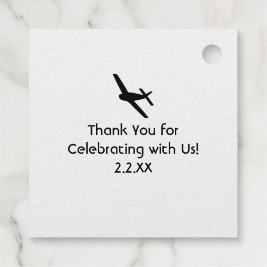 "Ik zou liever vliegen" Label Folie luchthaven vli (Achterkant)