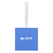 "Ik zou liever vliegen" Pilot Plane Cube Ornament (Rechts)