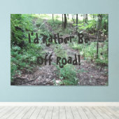 Ik zou liever weg zijn. canvas afdruk (Insitu (Houten vloer))