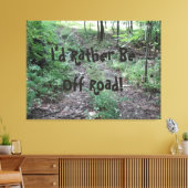 Ik zou liever weg zijn. canvas afdruk (Insitu (Woonkamer))