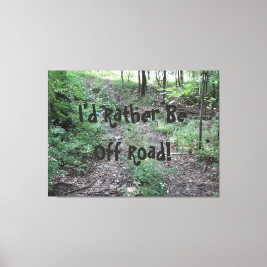 Ik zou liever weg zijn. canvas afdruk (Voorkant)