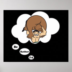 Ik zou liever Wrestling 2 zijn Poster