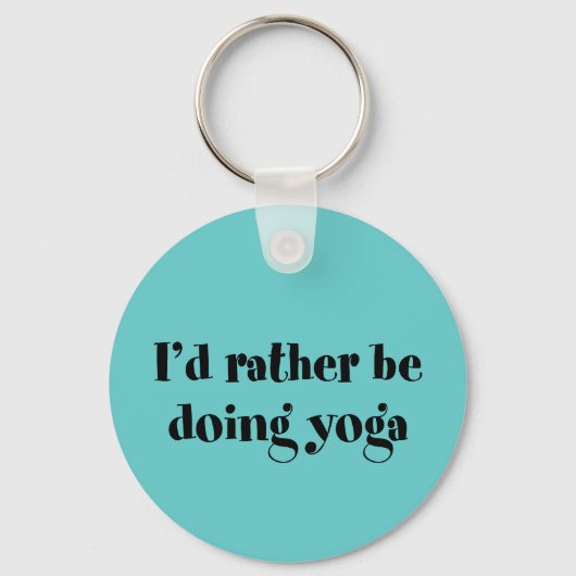 Ik zou liever Yoga doen Sleutelhanger (Voorkant)