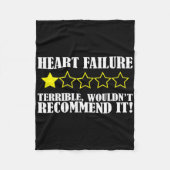Ik zou niet aanbevelen hartziekte overlevende Awar Fleece Deken (Voorkant)
