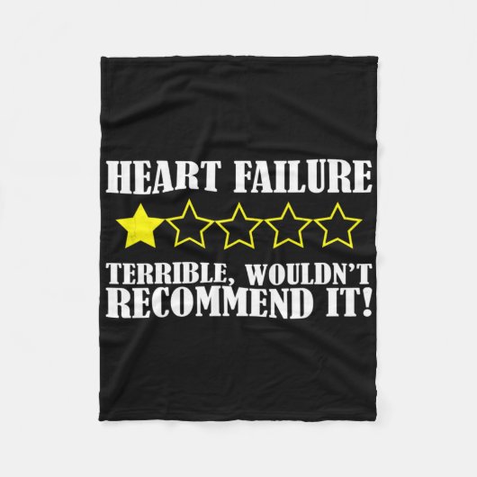 Ik zou niet aanbevelen hartziekte overlevende Awar Fleece Deken (Voorkant)