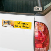 IK ZOU NOGMAALS SNEL ZIJN. BUMPERSTICKER (Op Truck)