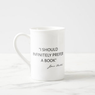 Ik Zou Oneindig De Voorkeur Geven Aan Een Boek - J Porselein Kop