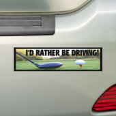 IK ZOU RADER RIJDEN - Golf Bumpersticker (Op auto)