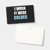 Ik zou willen dat het een kouder grappig Football  Badge (Front & Back)