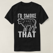 Ik zou willen roken dat Barbeque Gifts T-shirt (Design voorkant)