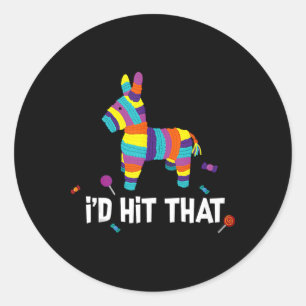Ik zou zeggen dat Pinata Mexican Cinco de Mayo Par Ronde Sticker
