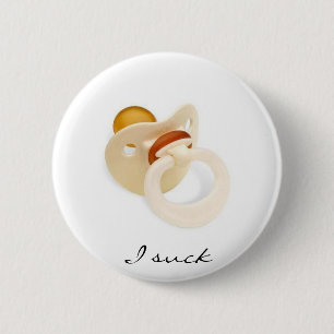 Ik zuig ronde button 5,7 cm