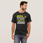 Ik zwaai mijn ding sinds 2000 metaaldetector H T-shirt (Voorkant volledig)