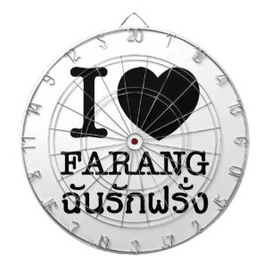 Ik Zwarte Hart (Liefde) Farang Dartbord