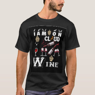 Ik Zweef Op Wijnwolk - Kerst Wijn T-Shirt